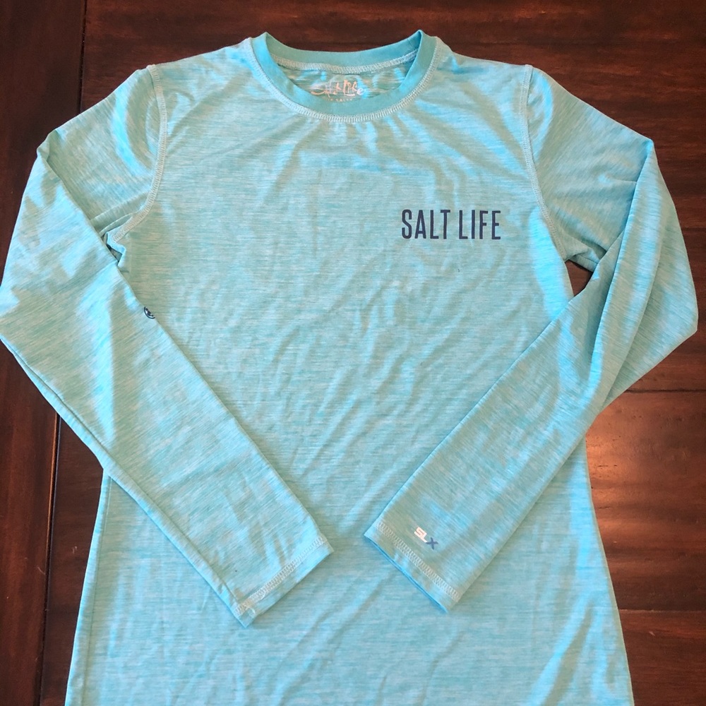 Small Salt Life Rash Guard Swim Shirt UPF